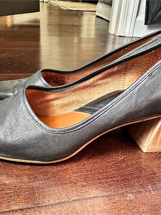 Franco Sarto Shoes - Franco Sarto Women's Black & Brown Block Heel Pumps